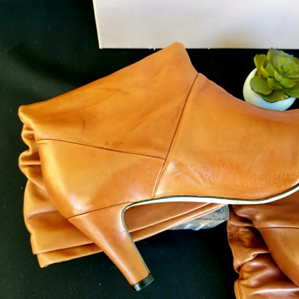 NIB Alex Marie Tan Leather Slouch Boots Size 9.5M - Picture 5 of 7